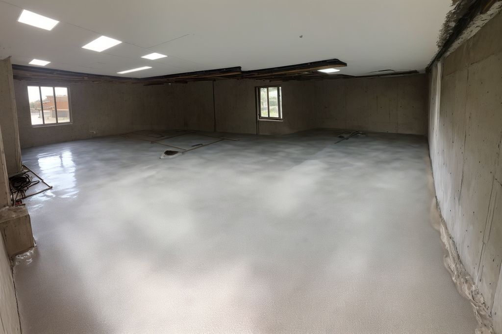 חלל מבנה גדול ורטוב